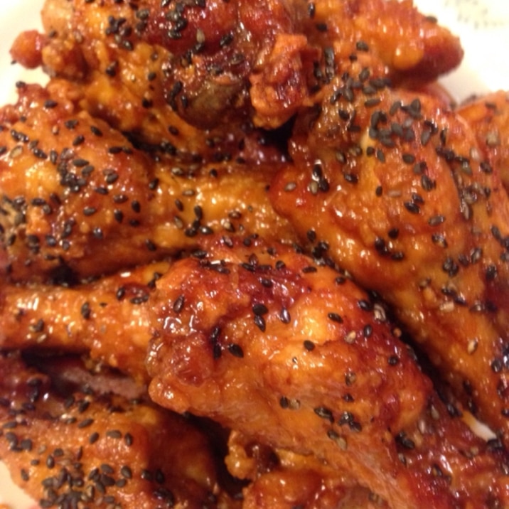 簡単 名古屋の手羽先風 手羽元の甘辛から揚げ レシピ 作り方 By 苺花124 楽天レシピ